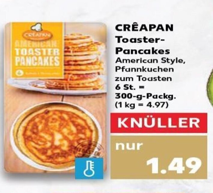 Crêapan Toaster Pancakes tilbud hos Kaufland