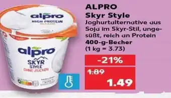 Kaufland Alpro Skyr Style tilbud