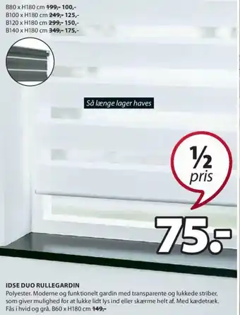 JYSK Ide Rullegardin tilbud