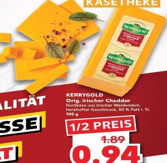 Kaufland DE Kerrygold Orig. irischer Cheddar tilbud