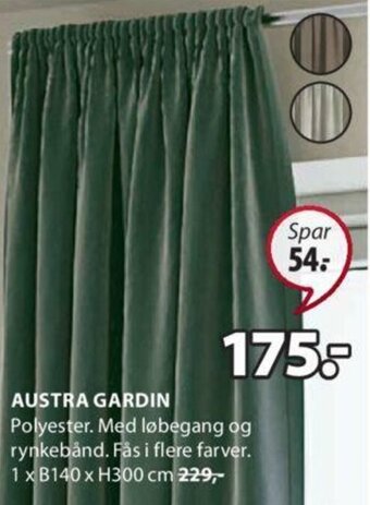 JYSK Austra Gardin tilbud