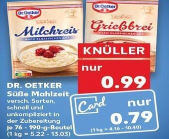 Kaufland DE Dr. Oetker Suße Mahlzeit tilbud