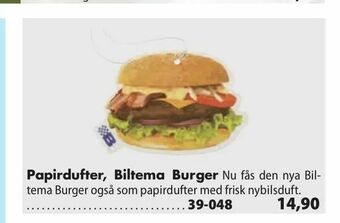 Papirdufter, Biltema Burger