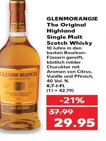 Kaufland Glenmorangie The Original Highland Single Malt Scotch Whisky tilbud
