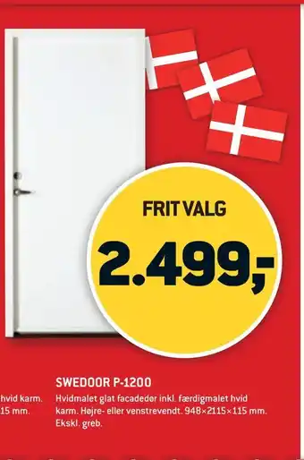 XL-BYG Swedoor p-1200 tilbud