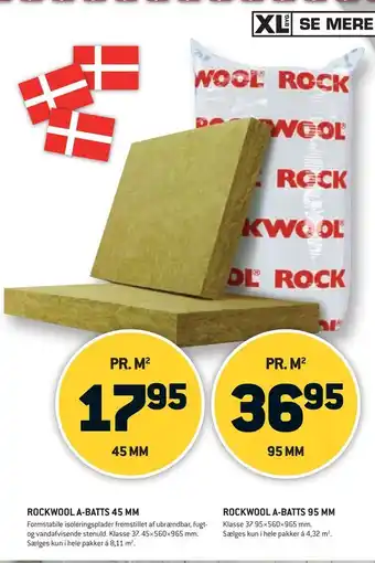 XL-BYG Rockwool a-batts 45 mm tilbud