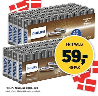 Philips alkaline batterier
