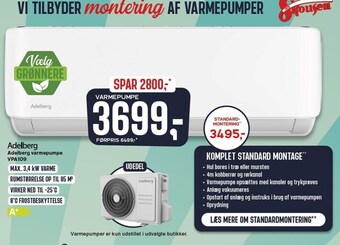 Skousen Adelberg varmepumpe tilbud