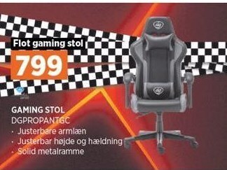 Power Gaming stol tilbud