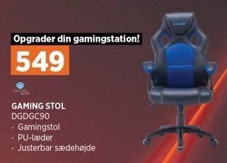 Power Gaming stol tilbud