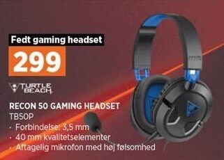 Power Recon 50 gaming headset tilbud