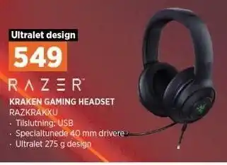 Power Kraken gaming headset tilbud