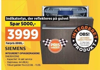 Power Integreret opvaskemaskine tilbud