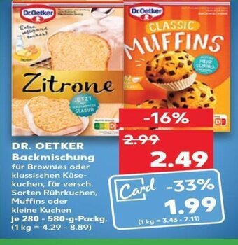 Kaufland Dr.Oetker Backmischung tilbud
