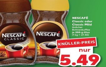 Kaufland Nescafé Classic oder Classic Mild tilbud