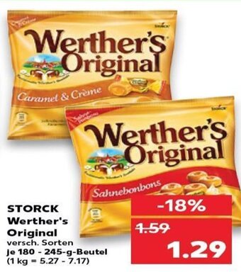 Kaufland Storck Werther's Original tilbud