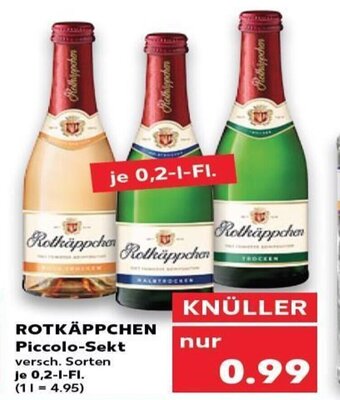 Kaufland Rotkäppchen Piccolo-Sekt tilbud