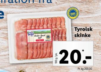 Lidl Alpenfest skinke tilbud