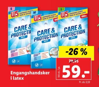 Lidl W5 engangshandsker tilbud
