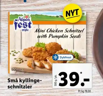 Lidl Alpenfest kyllingeschnitzler tilbud