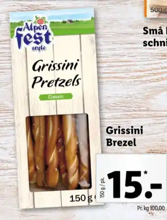Lidl Alpenfest grissini tilbud