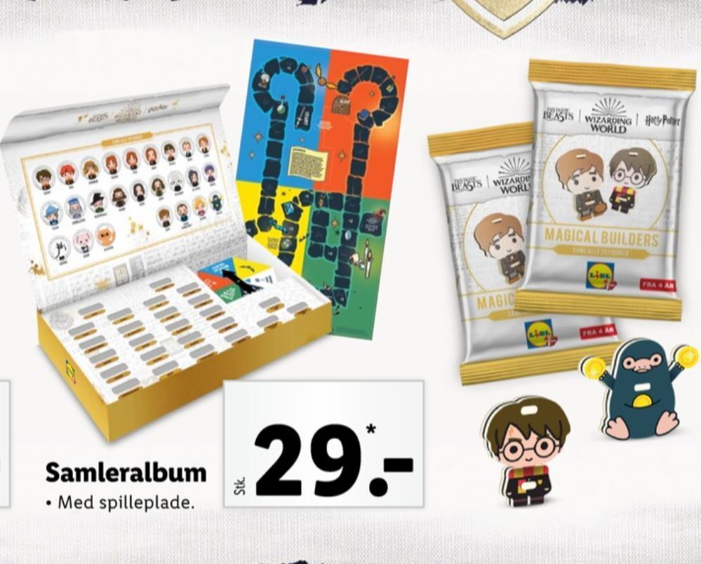 Harry potter samlealbum tilbud hos Lidl