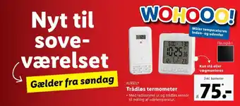 Lidl Auriol termometer tilbud