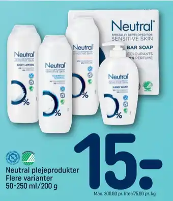 REMA 1000 Neutral bodylotion tilbud