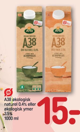 REMA 1000 Arla a-38 øko ymer 3,5% tilbud