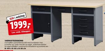 jem & fix Ukendt værkstedsbord tilbud