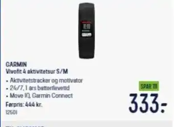 Garmin Vívofit 4 Aktivitetsur S/M