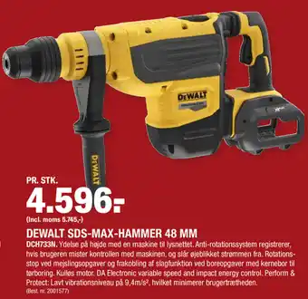 Stark Dewalt Sds-Max-Hammer 48 mm DCH733N tilbud