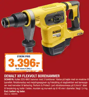 Stark Dewalt XR Flexvolt Borehammer DCH481 tilbud