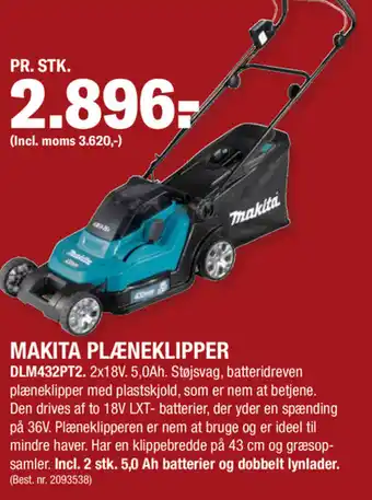 Makita Plæneklipper DLM432PT2