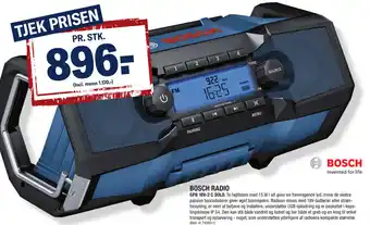 Stark Bosch Radio GPB 18V-2 C Solo tilbud