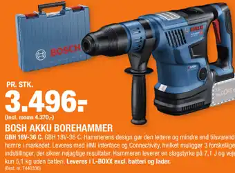 Stark Bosch Akku Borehammer GBH 18V-36 C tilbud