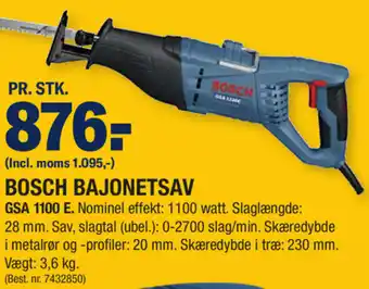 Stark Bosch Bajonetsav GSA 1100 E. tilbud