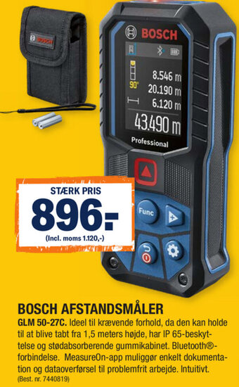 Stark Bosch Afstandsmåler GLM 50-27C tilbud