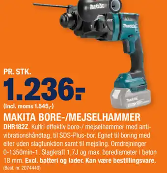 Stark Makita Bore Mejselhammer DHR182Z tilbud