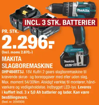 Stark Makita Slagboremaskine DHP484RT3J tilbud