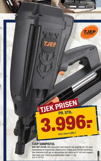 Tjep Sømpistol GAS GRF 34/100
