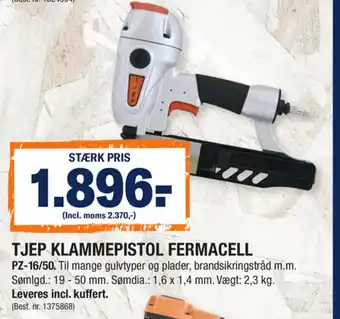 Tjep Klammepistol Fermacell PZ-16/50