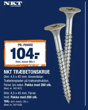Stark NKT Træbetonskrue tilbud