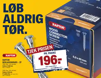 Stark Raptor Beslagsskruer Zp tilbud