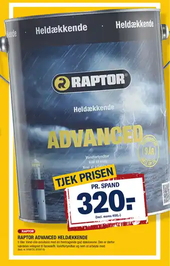 Raptor Advanced Heldækkende 5 Liter