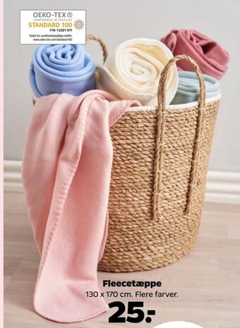 Netto Fleecetæppe tilbud
