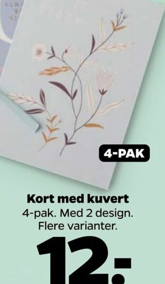 Netto Kort med Kuvert tilbud