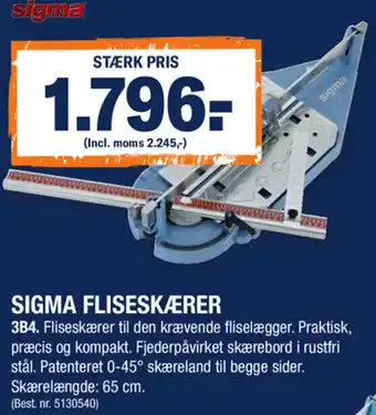 Sigma Fliseskærer 3B4