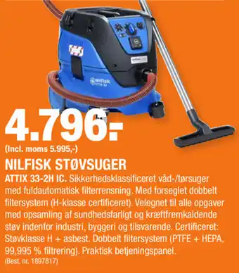 Nilfisk Støvsuger ATTIX 33-2H IC
