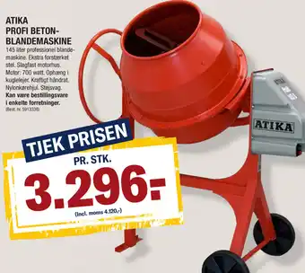 Atika Profi Beton Blandemaskine 145 Liter